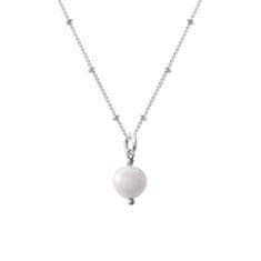 Decadorn Něžný přívěsek s pravou perlou + stříbrný řetízek zdarma (Délka 45 cm)