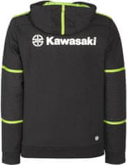 Kawasaki mikina RIVER MARK Hoodie černo-bílo-zelená M