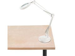 Extol Light Stolní lampa s lupou 43161, USB napájení, bílá, 2400lm, 3 barvy světla, 5x zvětšení