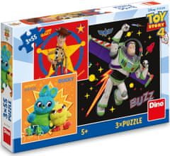 Dino Puzzle Toy Story 4, 3x55 dílků