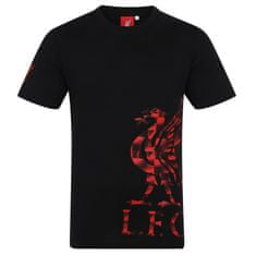 FotbalFans Tričko Liverpool FC, černé, bavlna | L