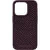 NJORD Salmon Leather kryt s MagSafe pro iPhone 15 Pro Vínově červená