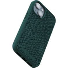 NJORD Salmon Leather kryt s MagSafe pro iPhone 15 / 14 / 13 Zelená