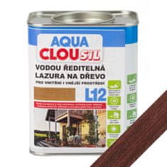Clou Vodou ředitelná lazura L12 AQUA CLOUsil, č.3 mahagon, ekologicky nezávadná lazura na dřevo, vhodná pro interiér i exteriér, chrání dřevo po dlouhou dobu před vlhkostí i UV zářením., 750 ml
