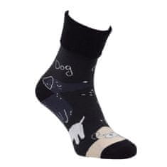 OXSOX Dámské bavlněné froté vzorované ohrnovací ponožky 6502023 2pack, 35-38
