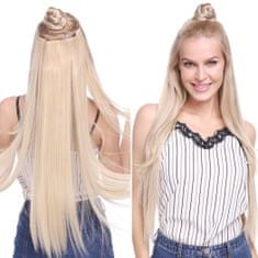 GIRLSHOW Clip in vlasy - 60 cm dlouhý pás vlasů - odstín 1#