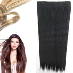 GIRLSHOW Clip in vlasy - 60 cm dlouhý pás vlasů - odstín 1#
