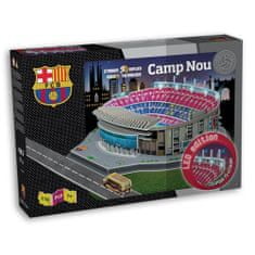 Nanostad Fotbalový stadion FC Barcelona - Camp Nou LED 3D Puzzle, 107 dílků