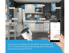 SmartLife Apple HomeKit WiFi 2023 chytrá zásuvka na iPhone s časovačem a měřením spotřeby