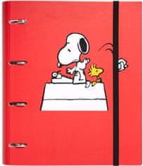 CurePink Kroužkový pořadač se spojovací svorkou Snoopy: (28 x 32 x 4 cm)
