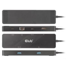 Club 3D hub USB-C 3.2 Gen1 6in1 Hub 1× USB-C Video, 1× HDMI, 2× USB-A, USB-C PD - nabíjení 100W, RJ45 (CSV-1584)
