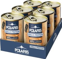 POLARIS Single Protein Paté konzerva pro psy kuřecí 6x400 g