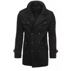 Dstreet Pánský dvouřadý zimní kabát CITYS černá cx0432 M