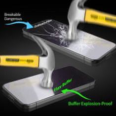 BESTSUIT Flex-Buffer Hybrid Glass 5D with antibacterial Biomaster coating pro Apple iPhone 13 mini , černé 5903396130199