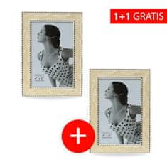 Karpex Akce 1+1: Exkluzivní stříbrný fotorámeček na foto 10x15 + druhý stejný fotorámeček navíc