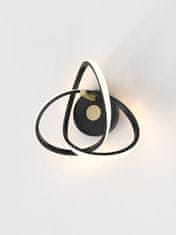 WOFI WOFI Nástěnné svítidlo Indigo 1x 14W LED 1700lm 3000K černá plus zlatá 4134-104