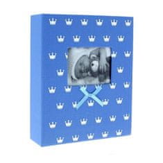 Gedeon Akce 1+1: Fotoalbum 10x15/200 MIRACLE modré + Dřevěný rámeček DRC11K 15x20 C4 modrý navíc
