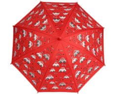 Simmy Dětský deštník měnící barvu "Auta" červený