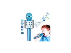 Leventi Bezdrátový karaoke mikrofon WS-858 - Modrý