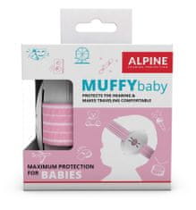 ALPINE Hearing Alpine Muffy Baby - dětské chrániče sluchu -PINK