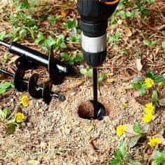 Vixson Zemní vrták, Půdní vrták do vrtačky (8x30 cm) 1+1 ZDARMA | H2OLEDRILL