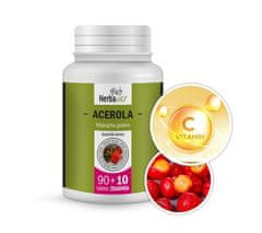 Herbavis Acerola Vitamin C, 90+10 kapslí zdarma