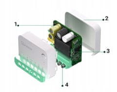 Sonoff MINIR4M Matter - 10A 230V eWeLink HomeKit SmartThings WiFi kontrolér, ED1674 MINI R4M Mini relé HAA HA