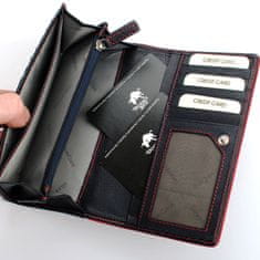 Gianni Conti Modrá dámská kožená peněženka Gianni Conti