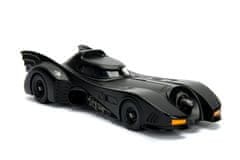 Jada Toys Jada DC - Batmobile Kovové auto + figurka 1989. Měřítko 1:24..
