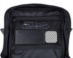 ZAGATTO Cestovní batoh 40x30x20 do letadla, příruční zavazadlo, jedna prostorná přihrádka a 4kapsy, má pohodlné popruhy a dvě ucha, nepromokavý a odolný materiál, otevírá se z boku jako kufr / ZG848