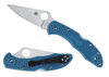 C11FPBL Delica 4 Flat Ground Blue kapesní nůž 9,5 cm, modrá, FRN