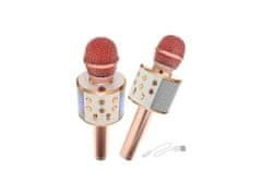 WSTER Karaoke mikrofon - světle růžová