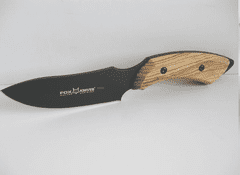 Fox Knives 1502 OL FOX EUROPEAN HUNTER,FIXED KNIFE,BLD N690 DROP POINT,OLIVE WOOD HDL 1502