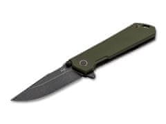 Böker Plus 01BO164 Kihon kapesní nůž s asistencí 8,5 cm, Stonewash, zelená, G10, nylonové pouzdro
