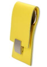 Alpen Premana Kapesní manikúrní sada, kožené pouzdro, 3 ks poniklovaných nástrojů, žlutá