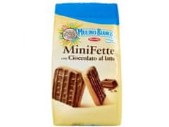 Mulino Bianco MULINO BIANCO Mini Fette - Italské mini sušenky poleté mléčnou čokoládou 110g 12 BALIKI