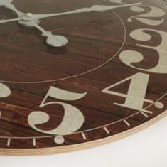 MPM QUALITY Dřevěné designové hodiny MPM E01.4058, hnědá