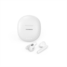 Thomson Bluetooth sluchátka WEAR77032, pecky, nabíjecí pouzdro, bílá