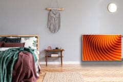 tulup.cz Magnetický kryt na radiátor Oranžové vlny 90x60 cm