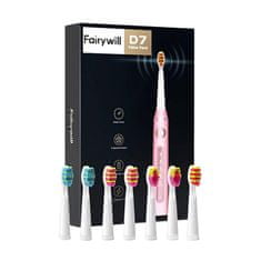 FairyWill FW-507 Plus sonický zubní kartáček, růžová