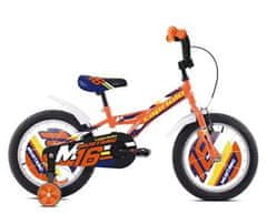 Capriolo Dětské jízdní kolo BMX 16"HT MUSTANG oranžovo-modro-černé