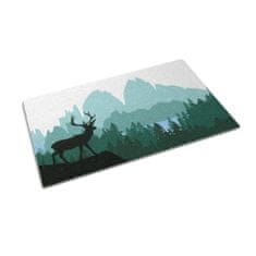 COLORAY.CZ Velká venkovní rohožka Lesní scenérie s jeleny 150x100 cm