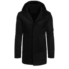 Dstreet Pánský kabát jednořadový zimní KOTAS černý cx0444 M