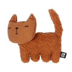 EBI D&D I LOVE HAPPY CATS Zoey- plyšová hračka pro kočky plnitelná catnipem 15x5x12cm hnědá