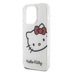 HELLO KITTY silikonový obal na iPhone 15 PRO 6.1" White IML Head Logo