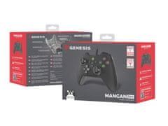 Genesis Drátový gamepad MANGAN 300, pro PC/Switch/Mobil, černý