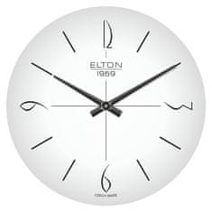 ELTON 1969 Skleněné nástěnné hodiny Brusel