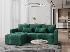 Nejlevnější nábytek Rohová sedačka ALISTAIR L, zelená MI09