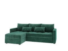 Nejlevnější nábytek Rohová sedačka ALISTAIR L, zelená MI09