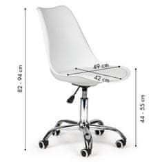 ModernHome Kancelářská otočná židle LILIANA bílá